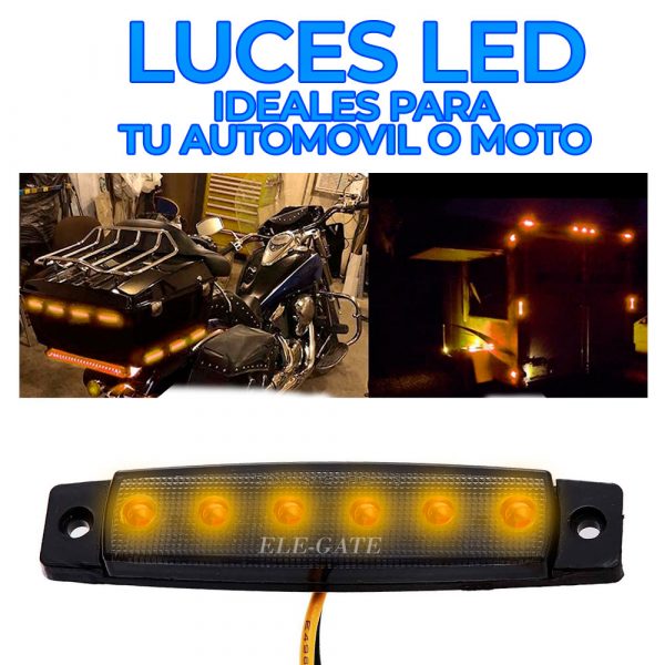 10 Led Luces Laterales De Marcador Para Camión Remolque Ámbar