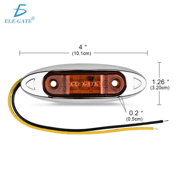 Luces Led De Señalización Para Coche Color Amarillo