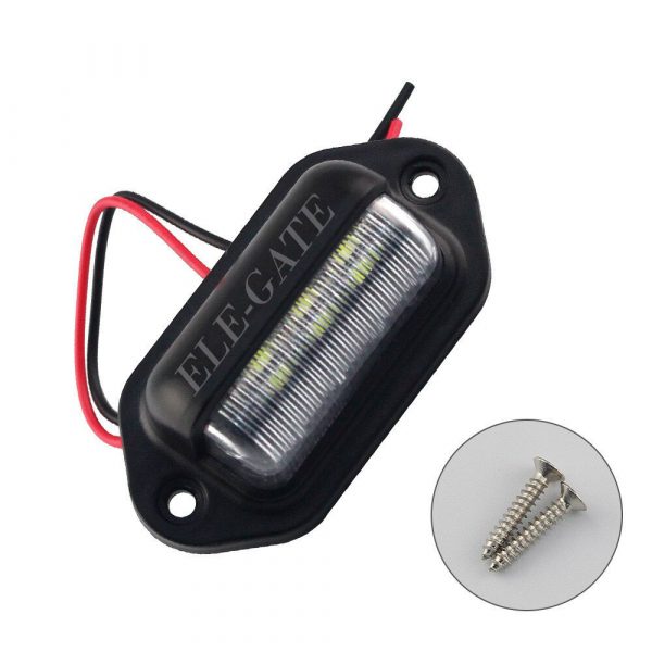 Luz Led De 12V Para Placa De Matrícula Exterior Y Interior Rojo