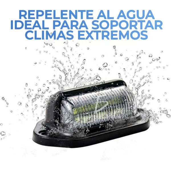 Luz Led De 12V Para Placa De Matrícula Exterior Y Interior Rojo