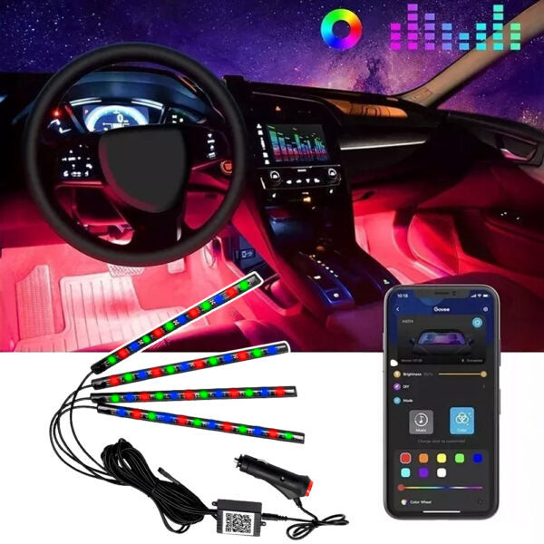 Tiras 48 Led Rgb Interior Control Remoto Y App