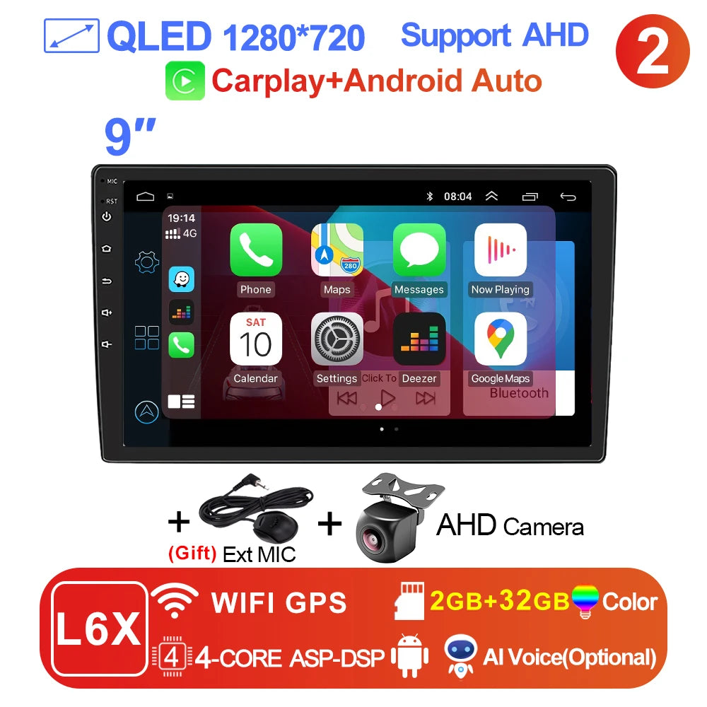 Radio de coche reproductor de vídeo Multimedia AutoRadio navegación GPS