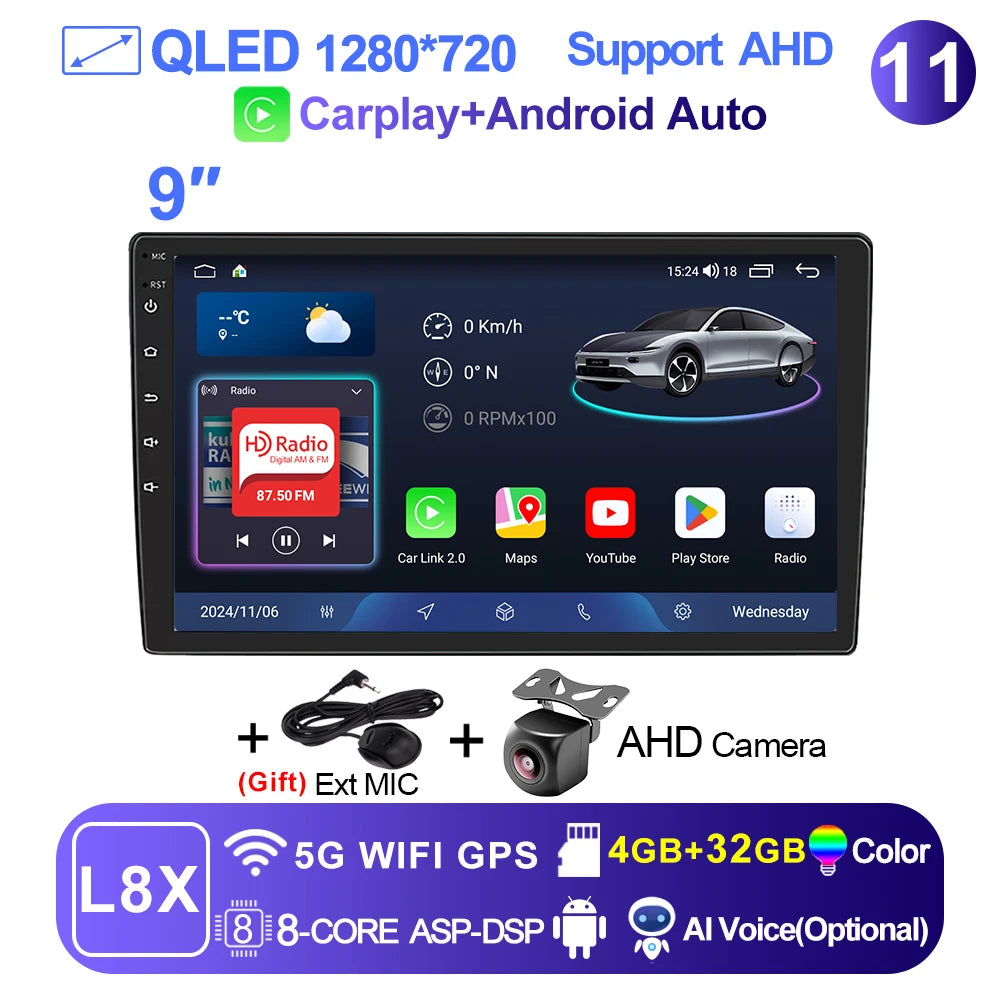 Radio de coche reproductor de vídeo Multimedia AutoRadio navegación GPS