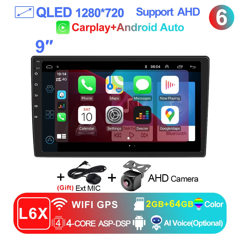 Radio de coche reproductor de vídeo Multimedia AutoRadio navegación GPS