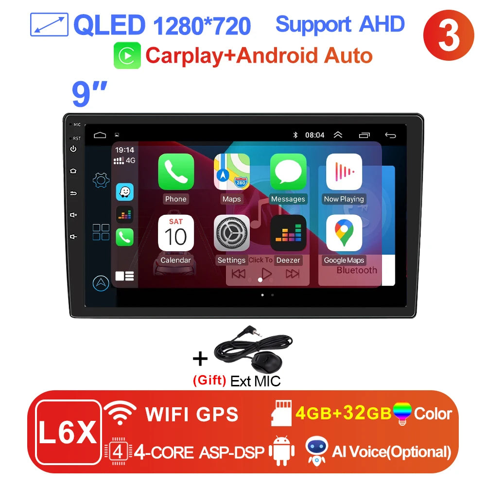Radio de coche reproductor de vídeo Multimedia AutoRadio navegación GPS