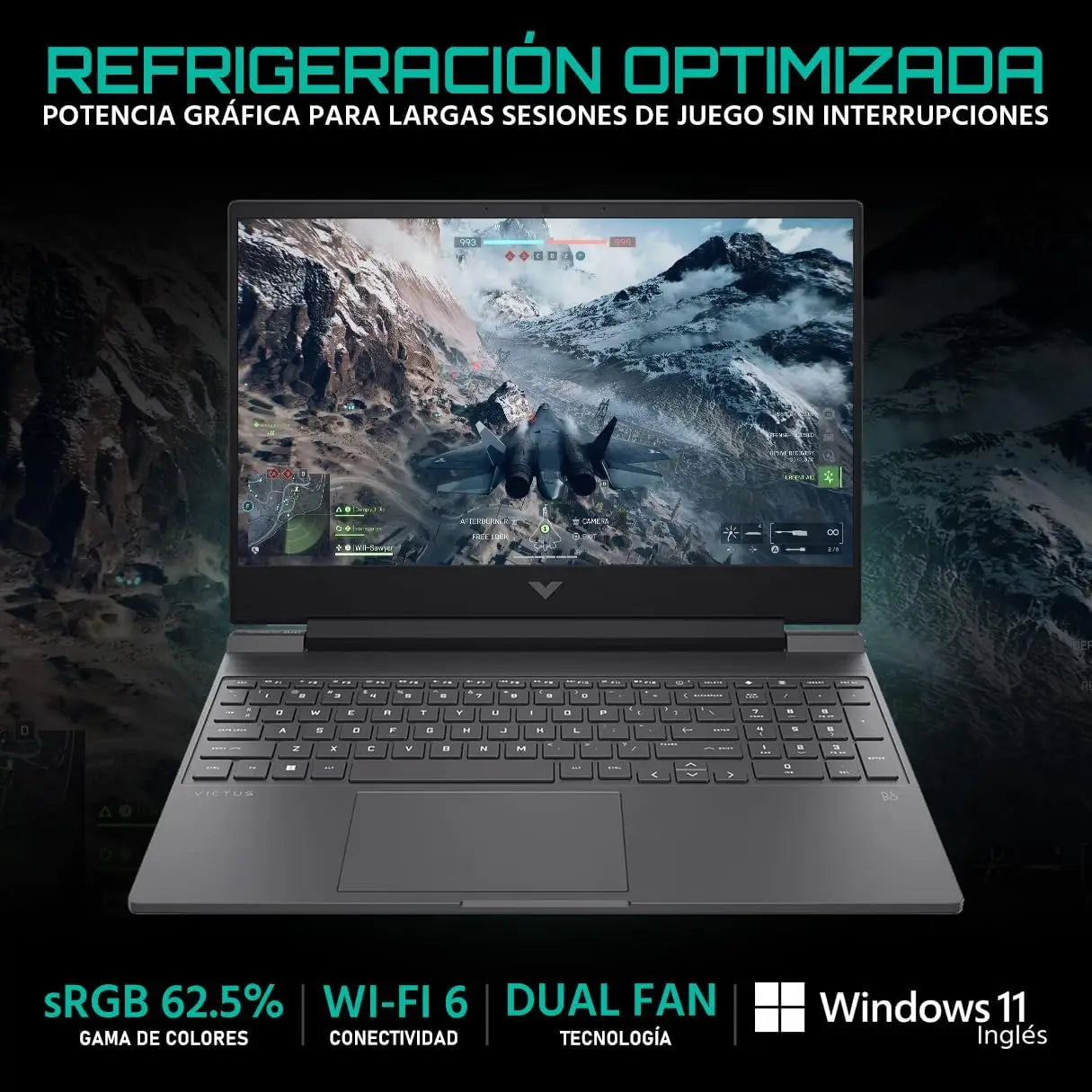 Laptop Hp Gamer Victus 15.6 Fhd 144hz 16gb Ram 512gb