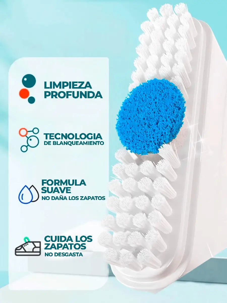 Lavado En Seco De Tenis Blanco Limpiador Con Cepillo Exterio E Interior Del Calzado