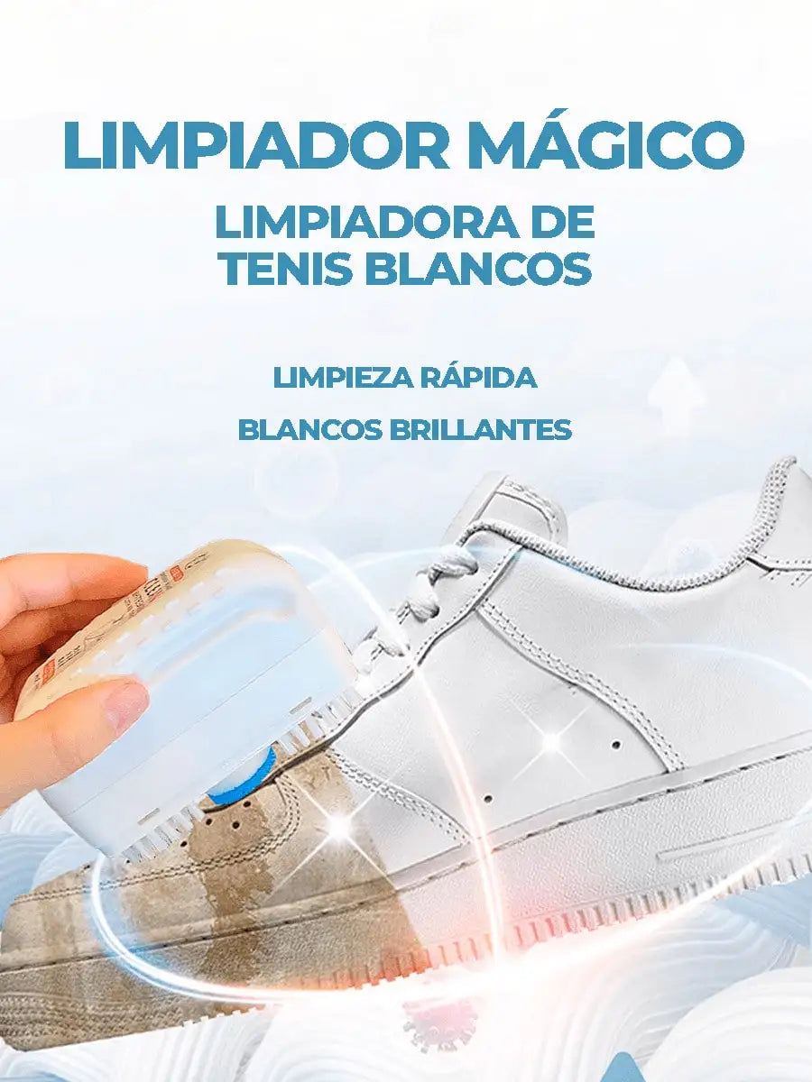 Lavado En Seco De Tenis Blanco Limpiador Con Cepillo Exterio E Interior Del Calzado