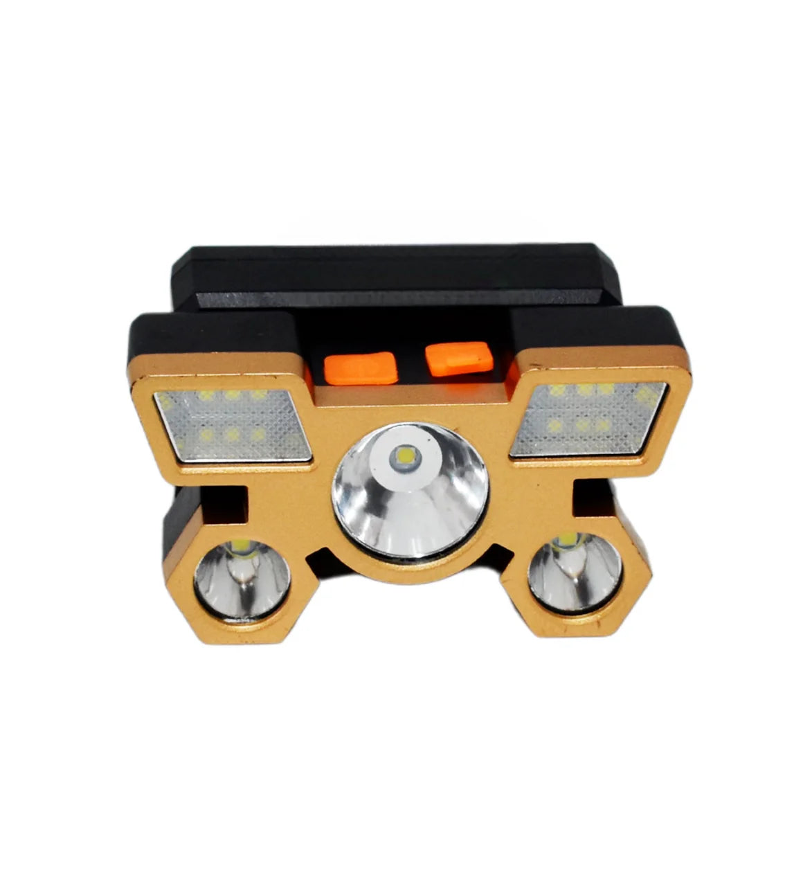 Linterna tipo minero de 5 LED portátil bateria recargable