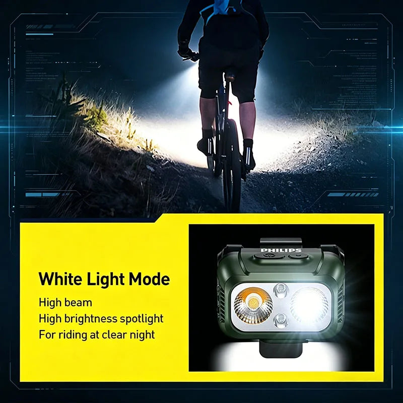Luces para bicicleta Philips, impermeables y recargables