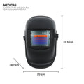 Máscara de Soldadura Automático con Lente Fotosensible 9.3x4.3cm | Oscurecimiento automatico