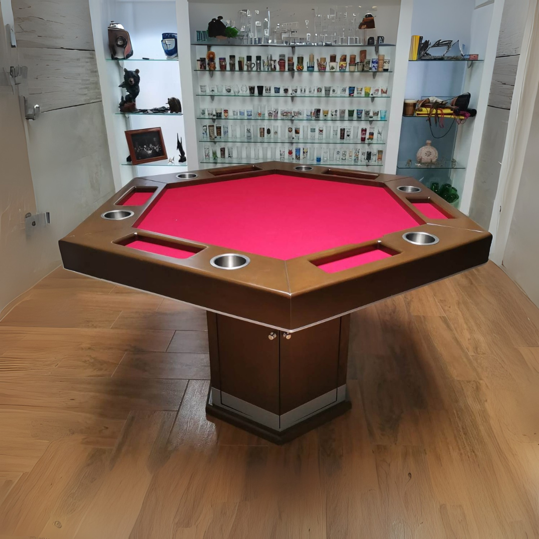 Mesa de Cartas Hexagonal con Puertas