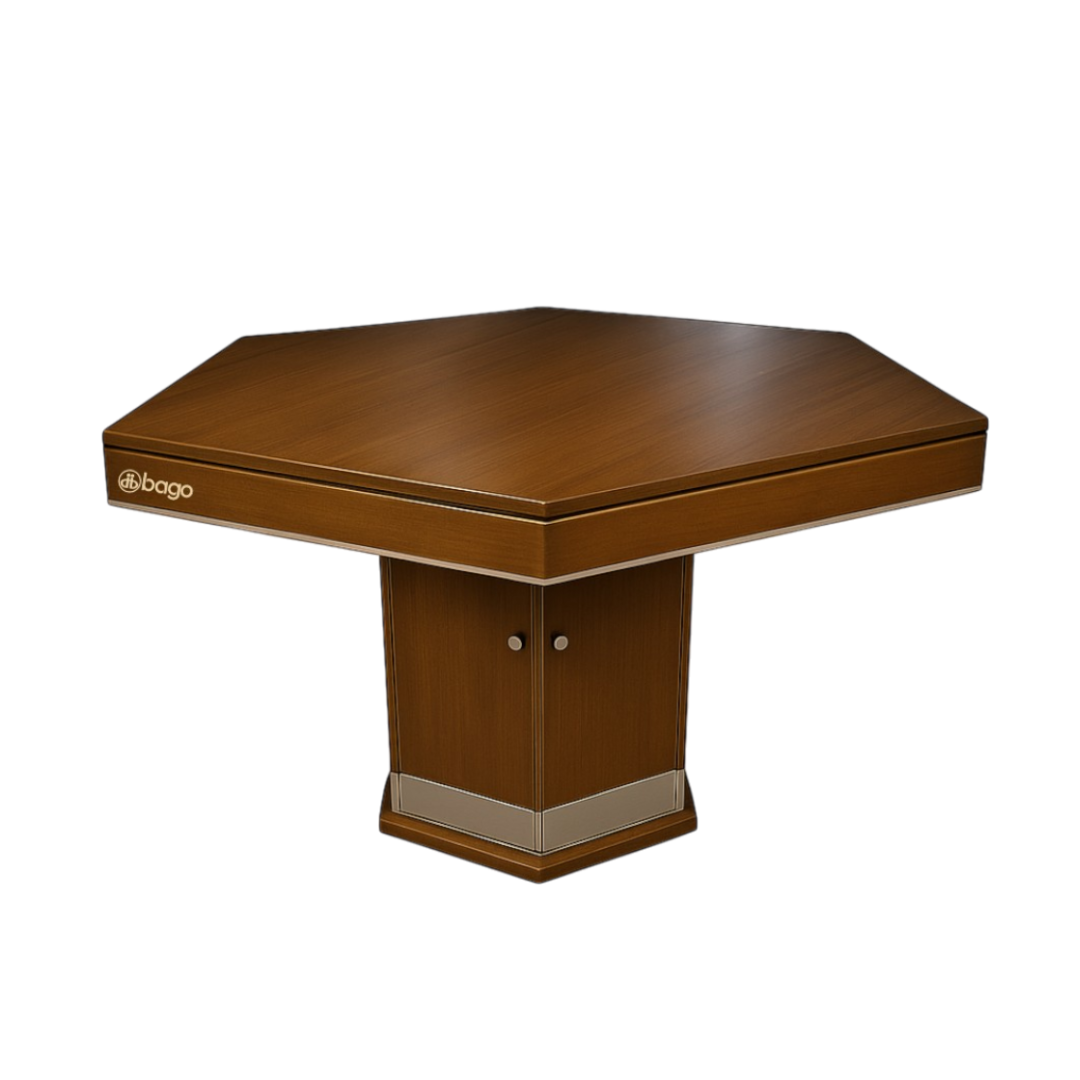 Mesa de Cartas Hexagonal con Puertas