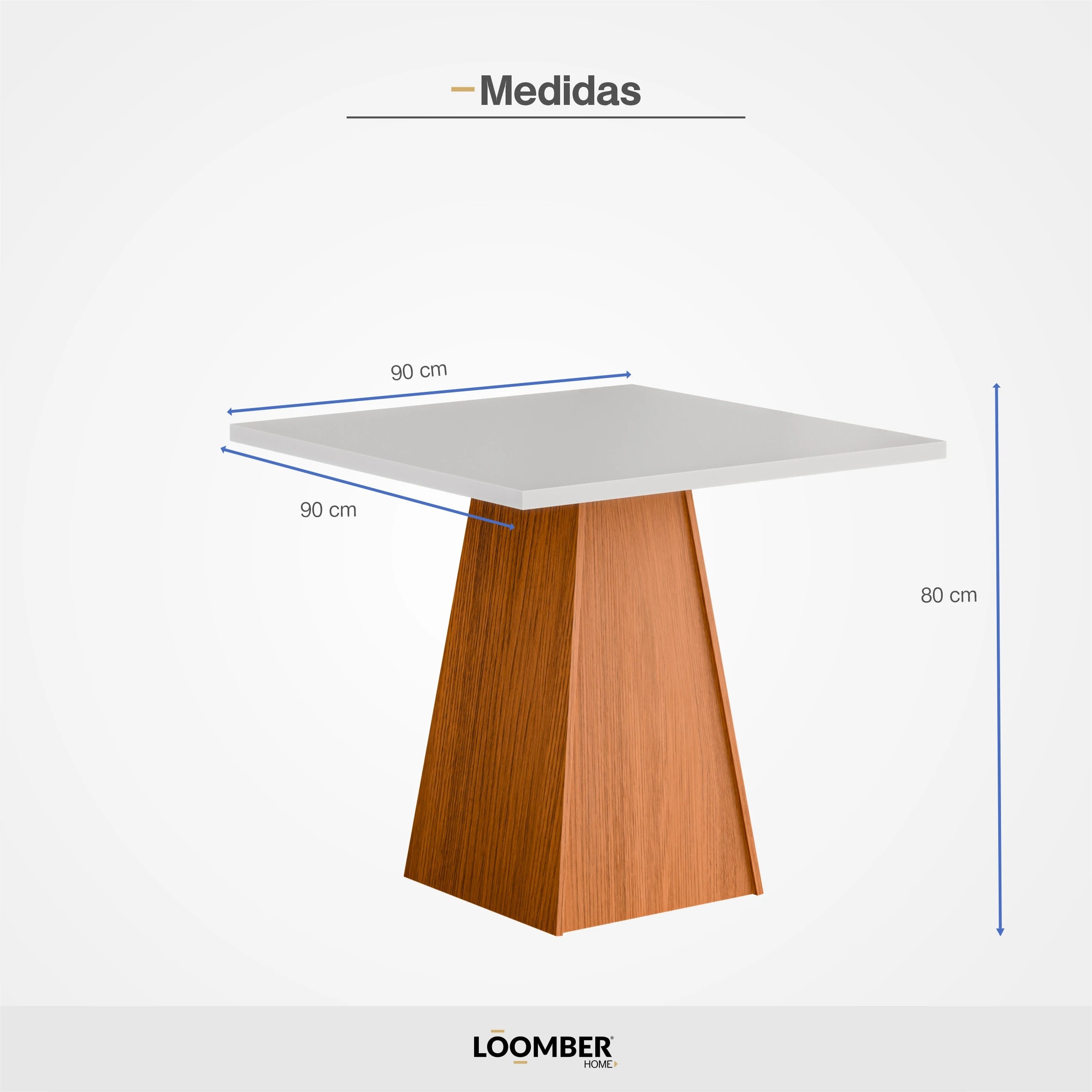 Mesa Fortaleza Blanco con Miel Loomber