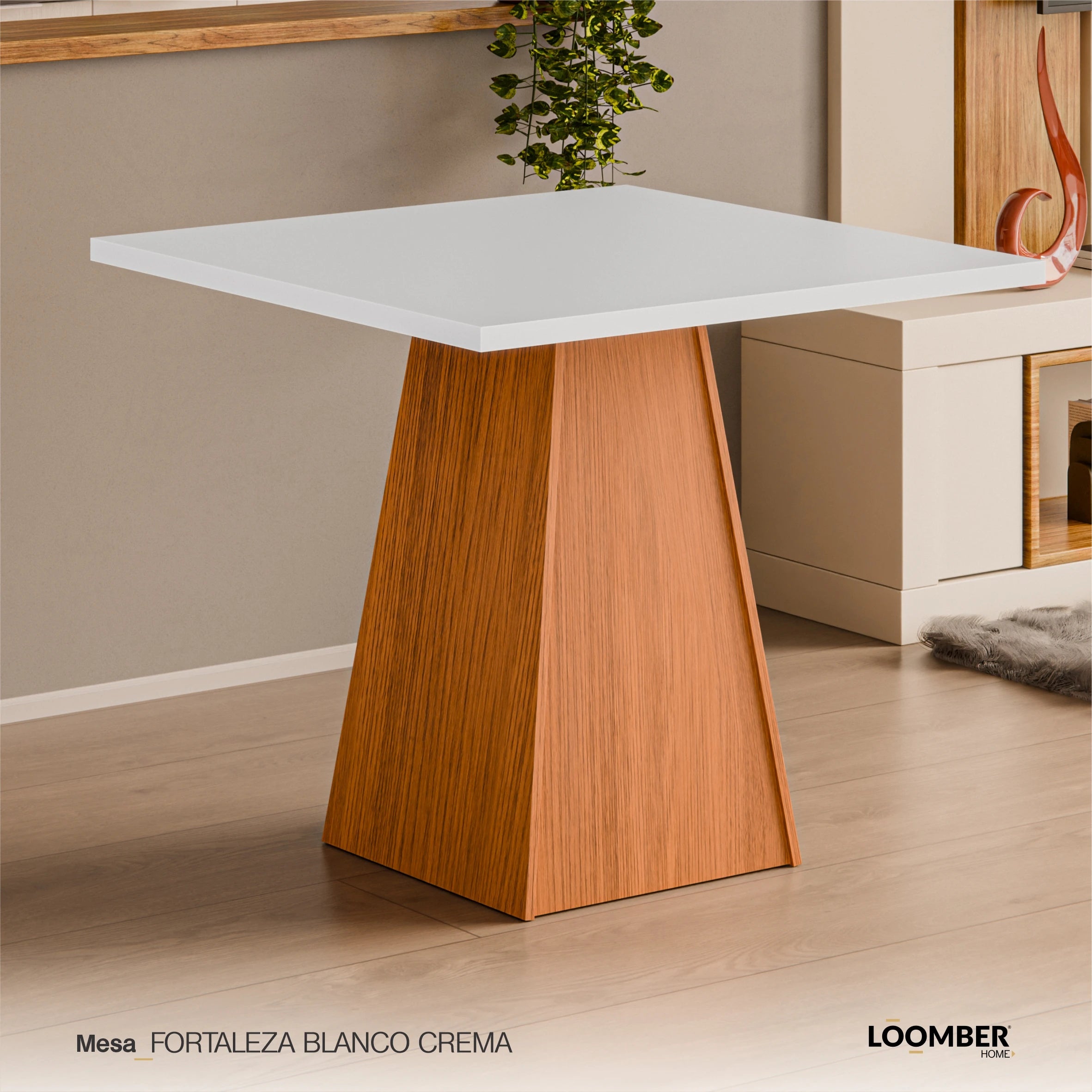 Mesa Fortaleza Blanco con Miel Loomber
