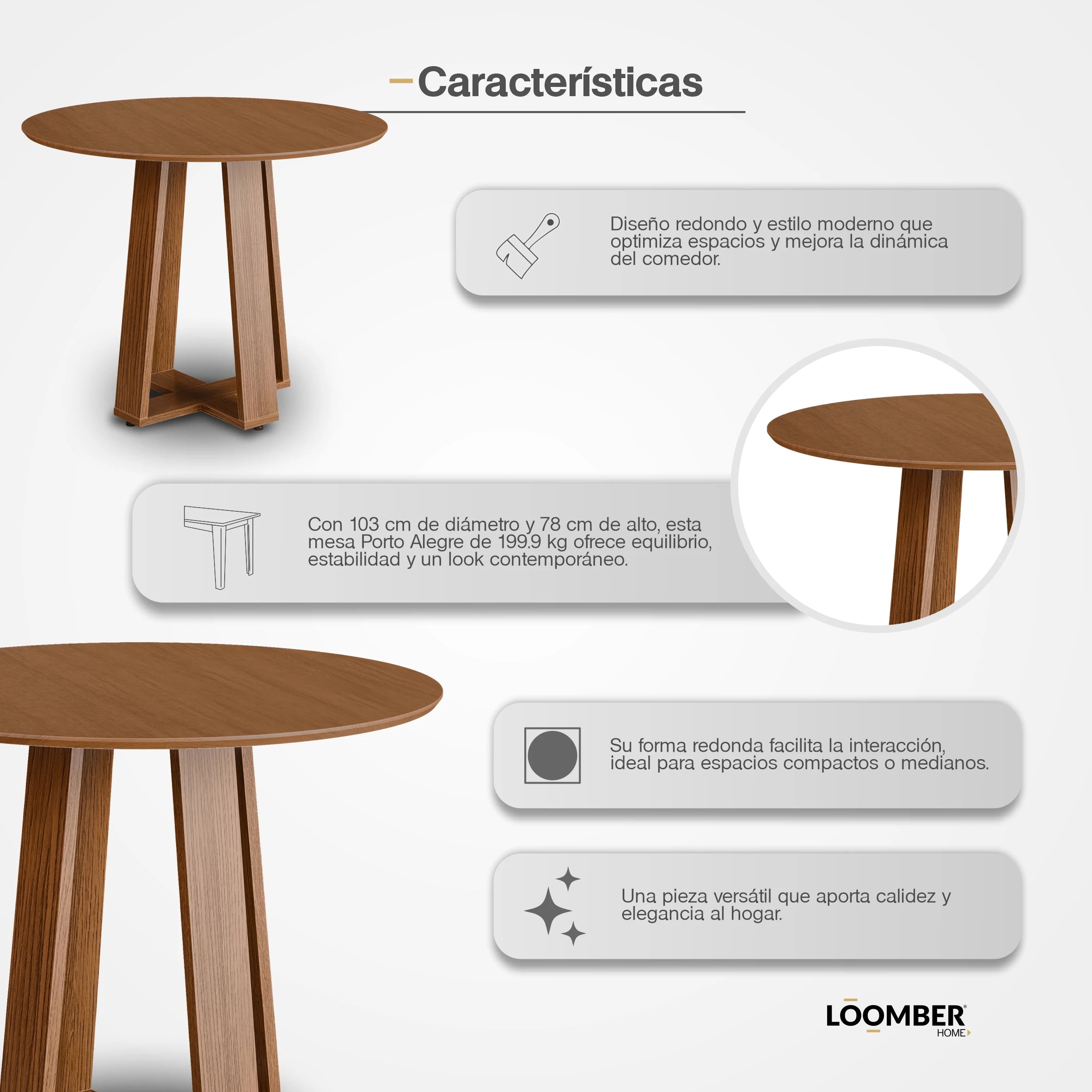 Mesa Porto Alegre Café Loomber