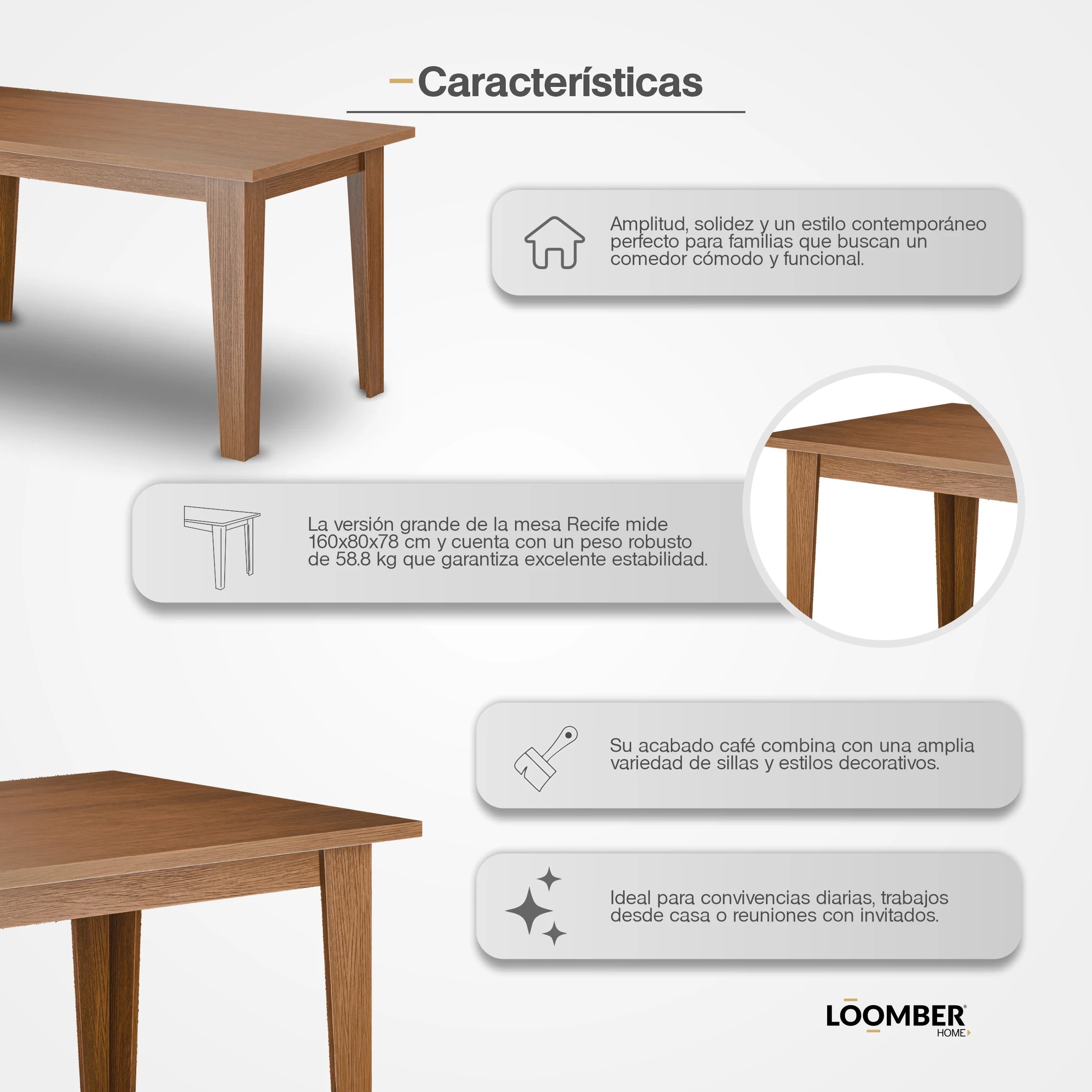 Mesa Recife Café Loomber