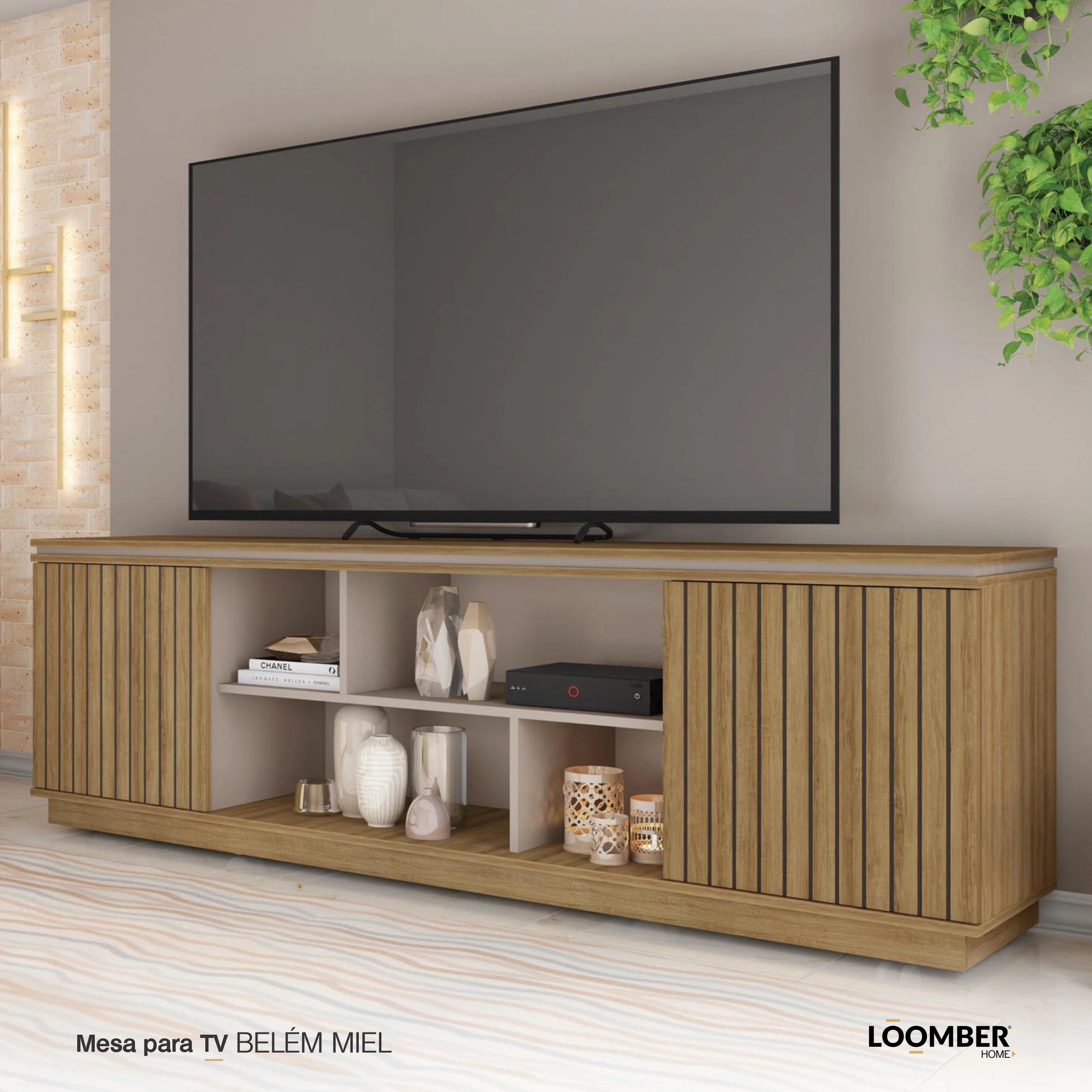 Mesa para TV Belém Miel Loomber