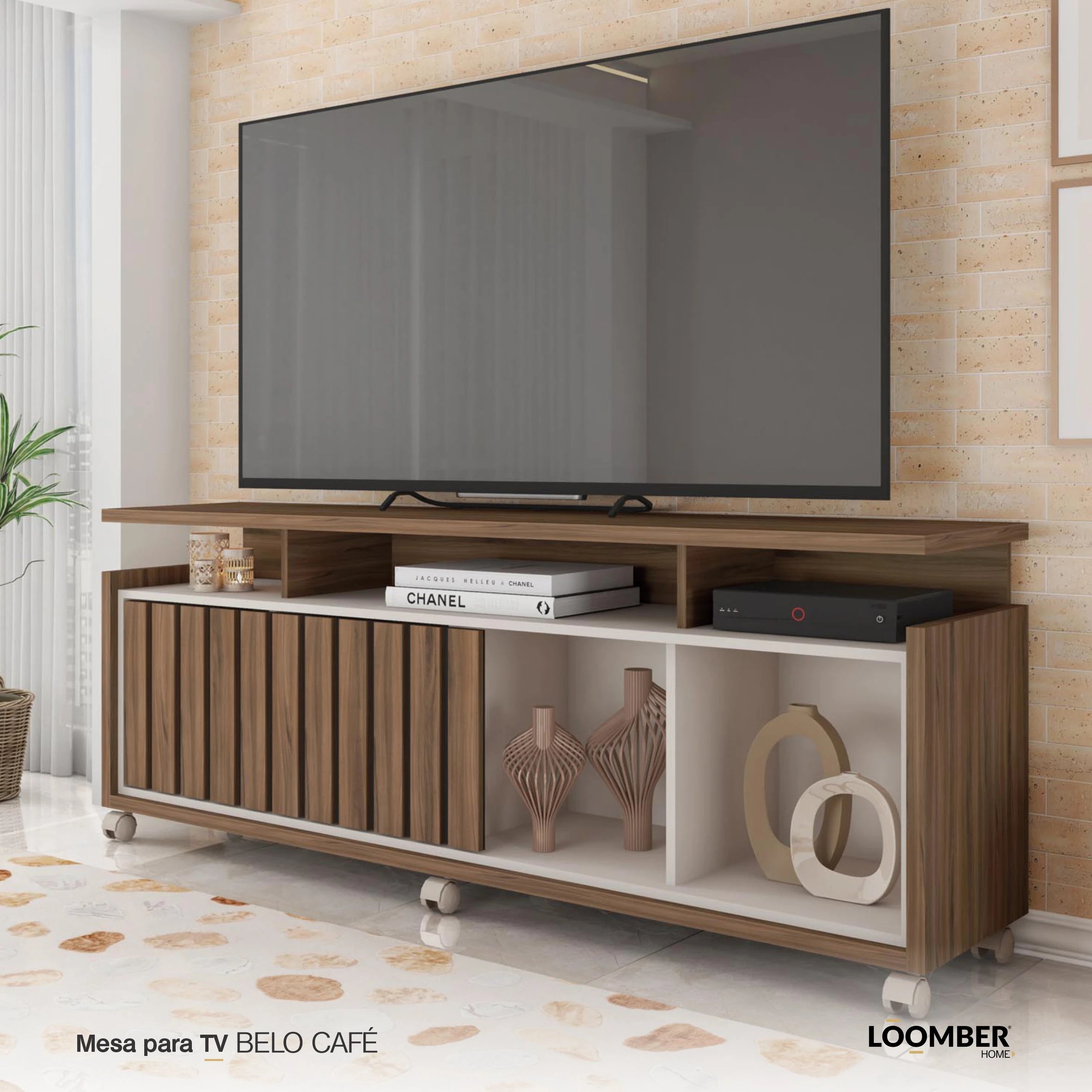 Mesa para TV Belo Cafe Loomber