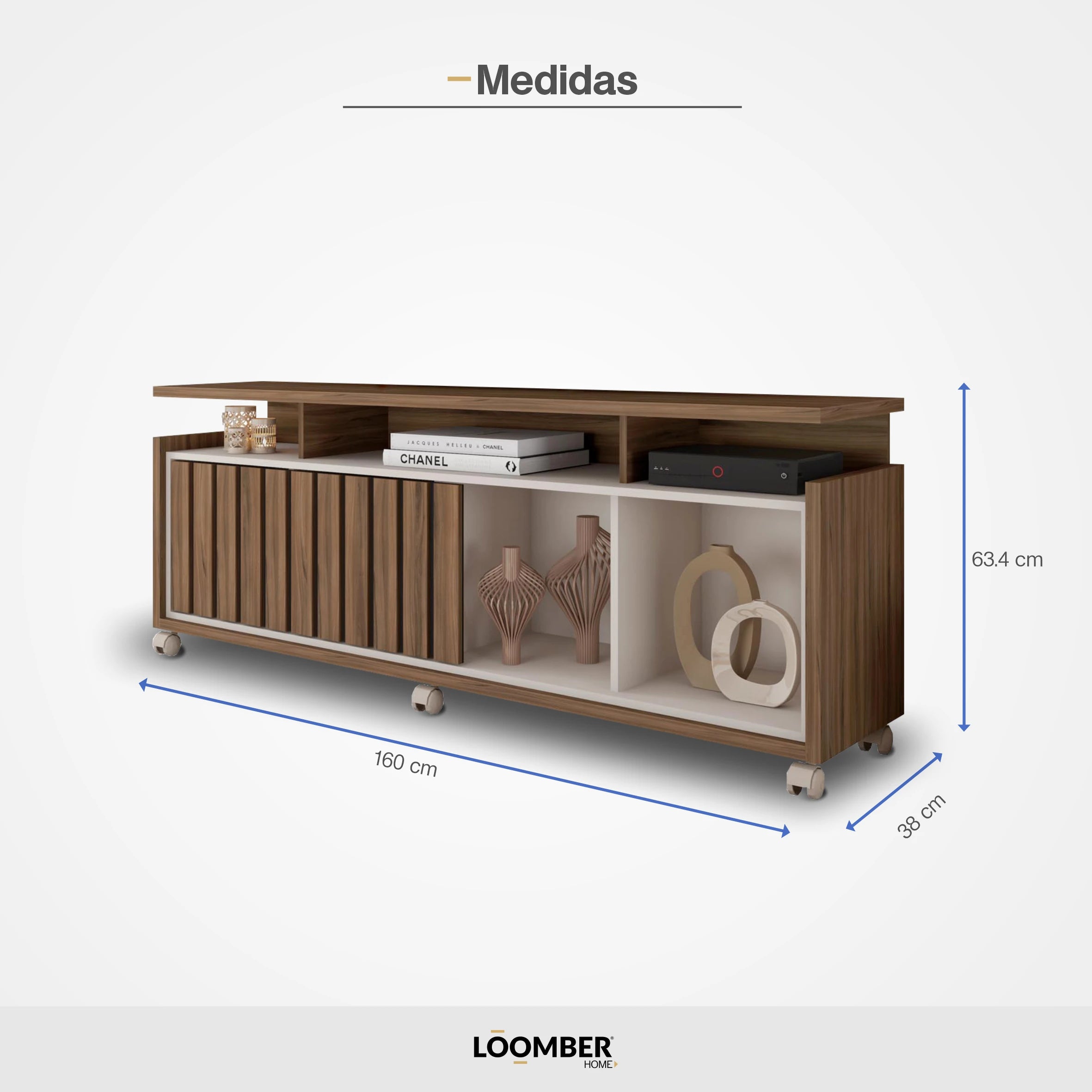 Mesa para TV Belo Cafe Loomber