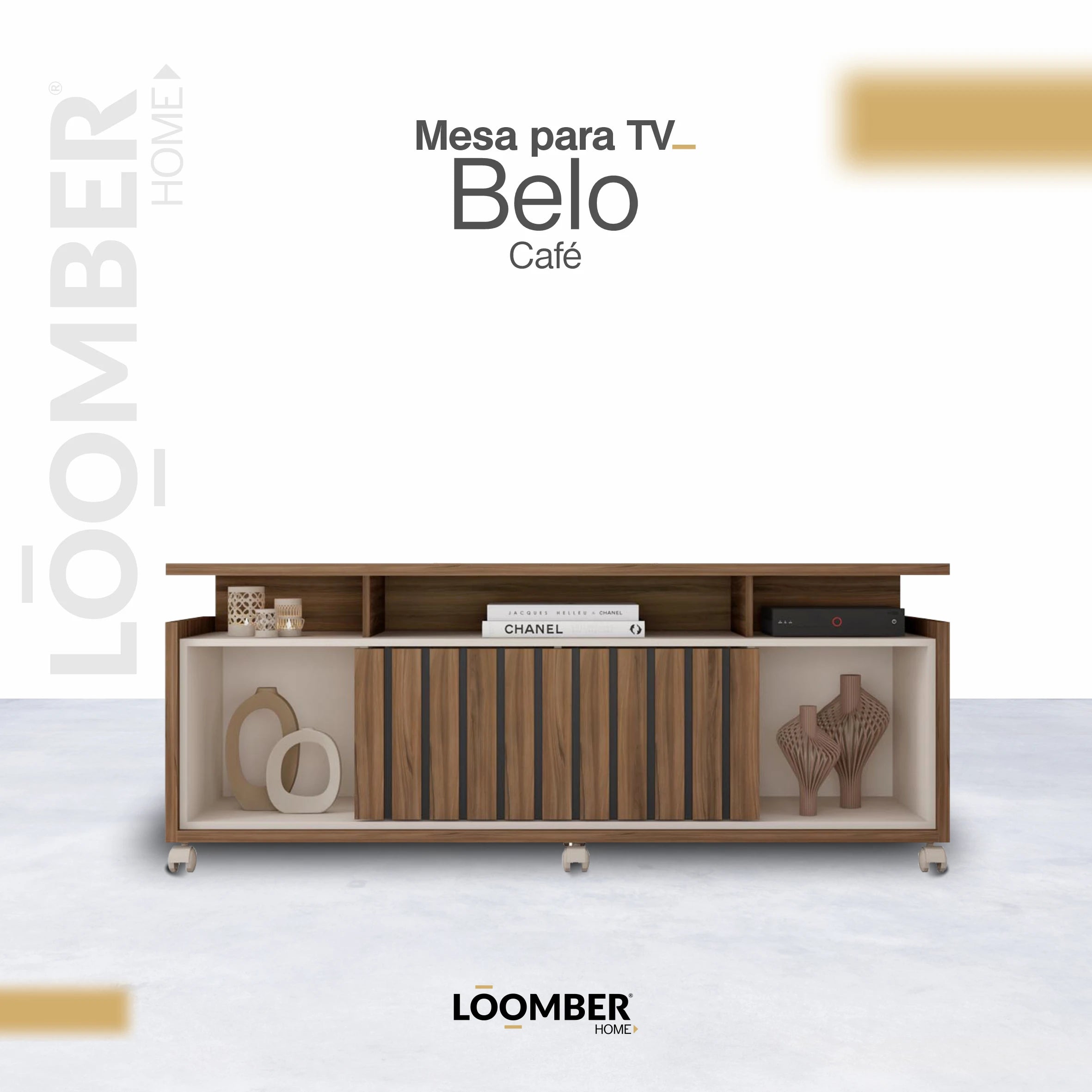 Mesa para TV Belo Cafe Loomber