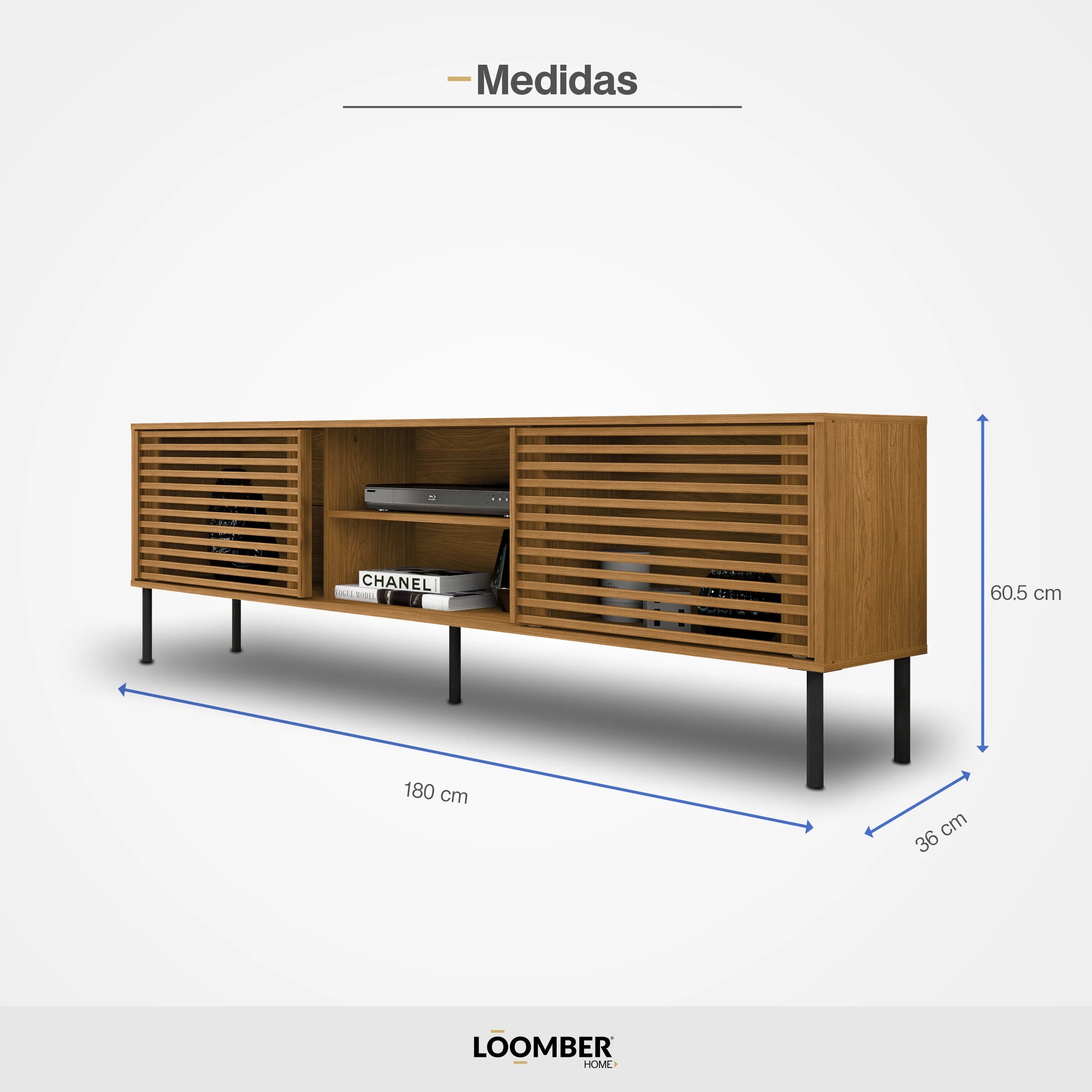Mesa para TV Marilia Miel Loomber