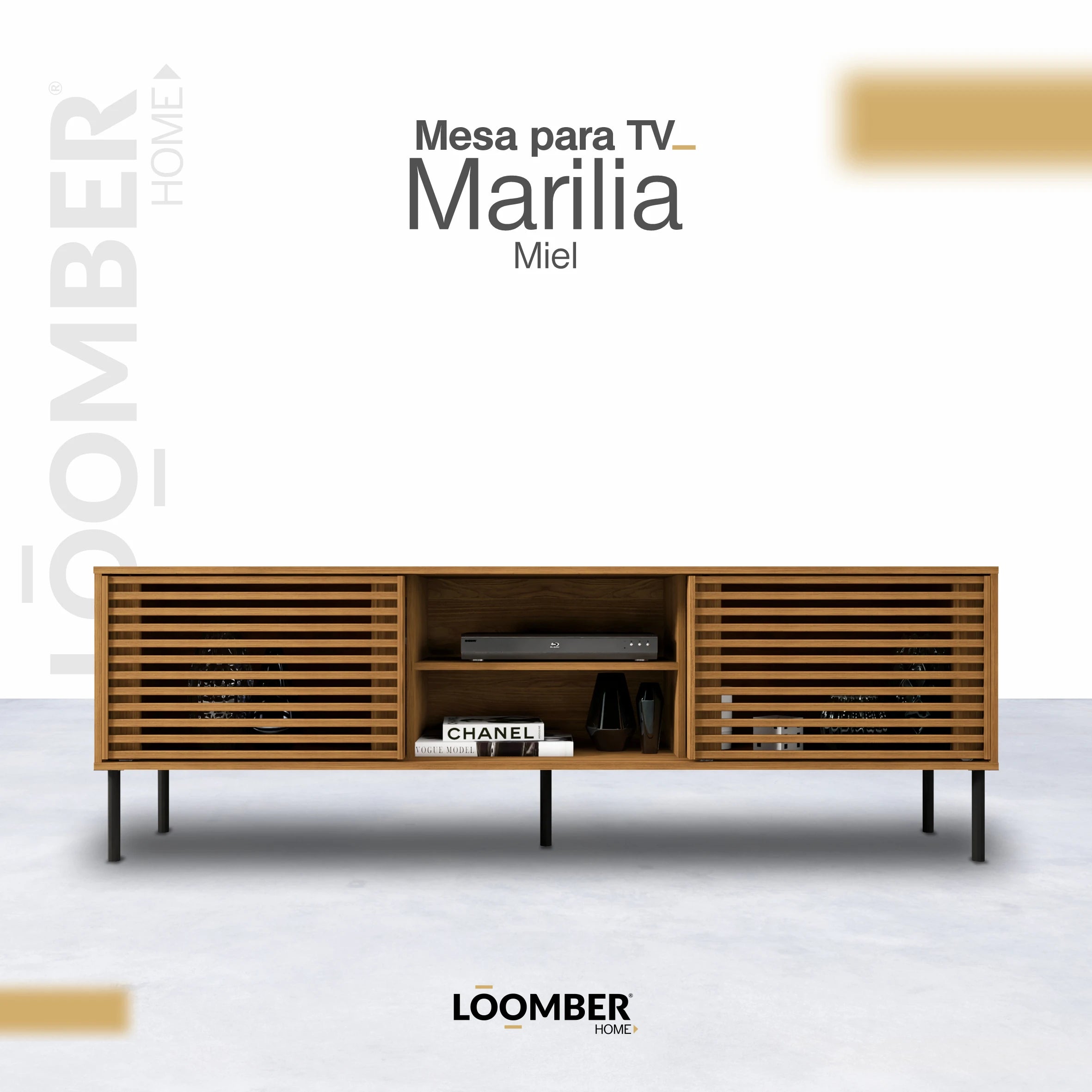 Mesa para TV Marilia Miel Loomber