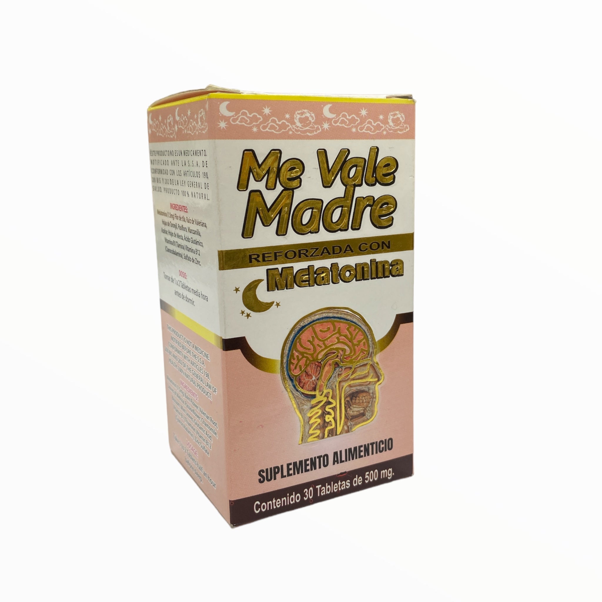 TAB ME VALE MADRE CON MELATONINA C/30 NUTRIMED