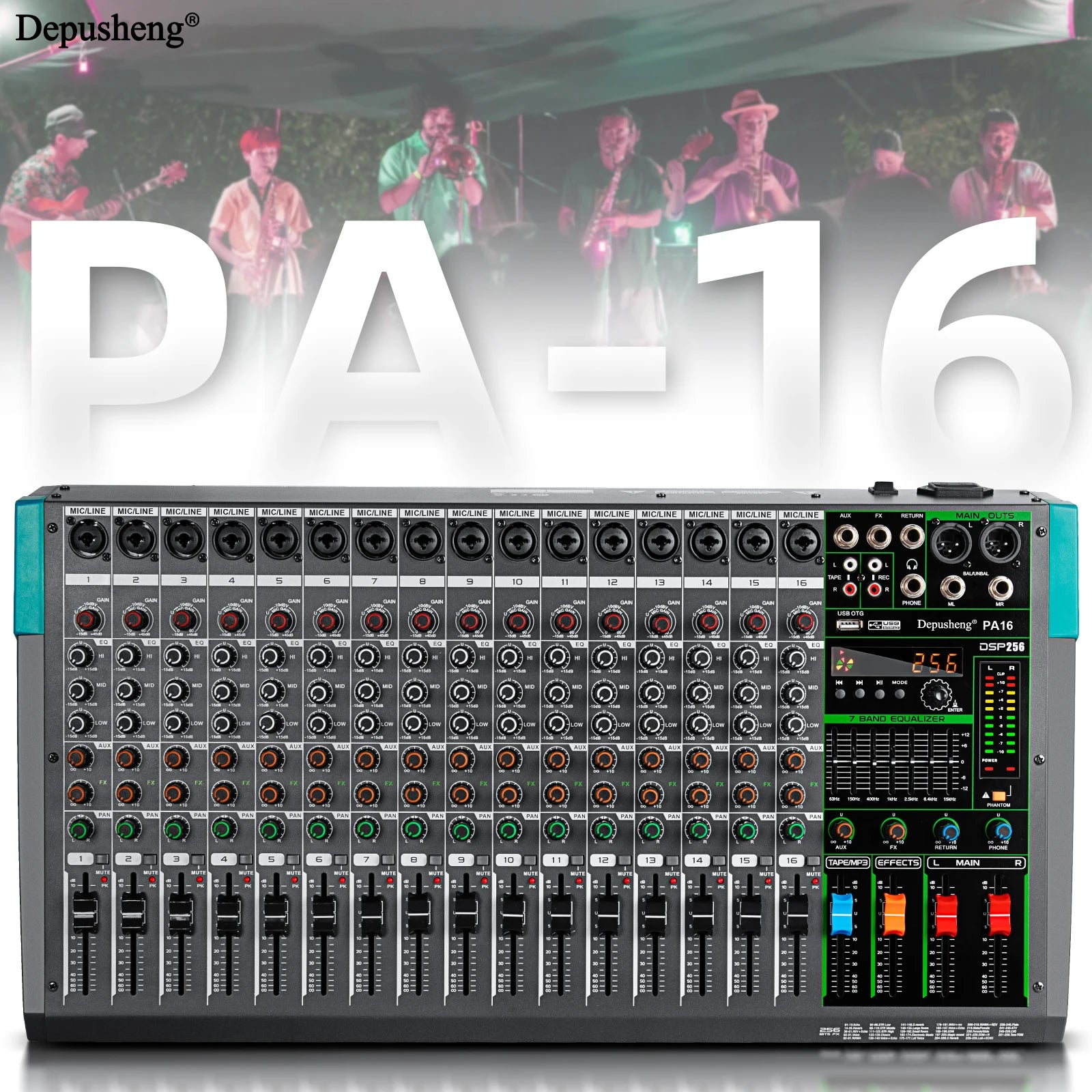 Mezclador de sonido de Audio de 6/8/12/16 canales