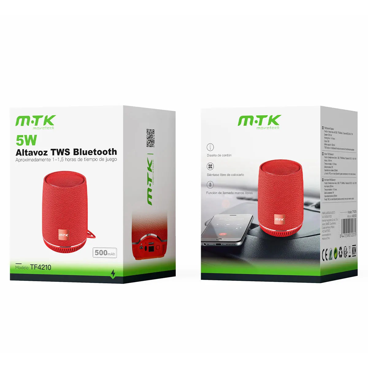 Mini Bocina Bluetooth Portatil