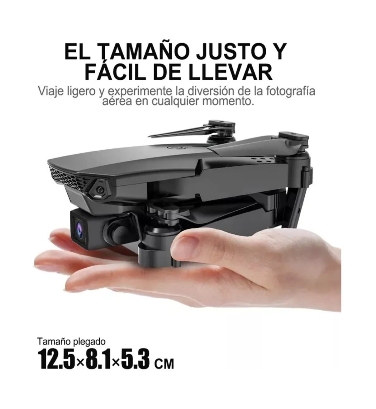 Mini Drone Con Cámara 4k Negro Lab.G 2.4ghz 2 Baterías Negro
