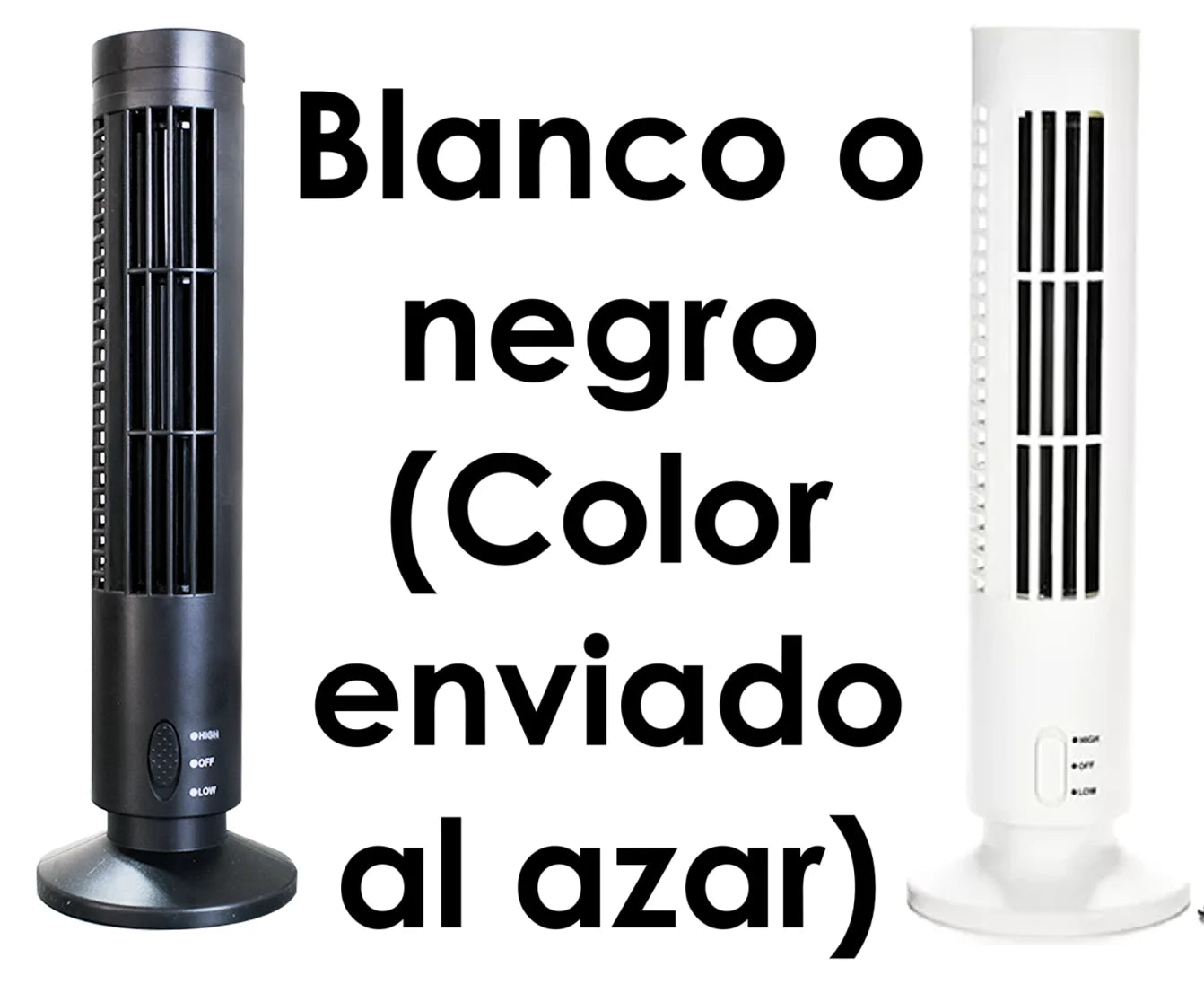 Mini Ventilador Torre Silencioso Aire Portatil 2 Velocidades
