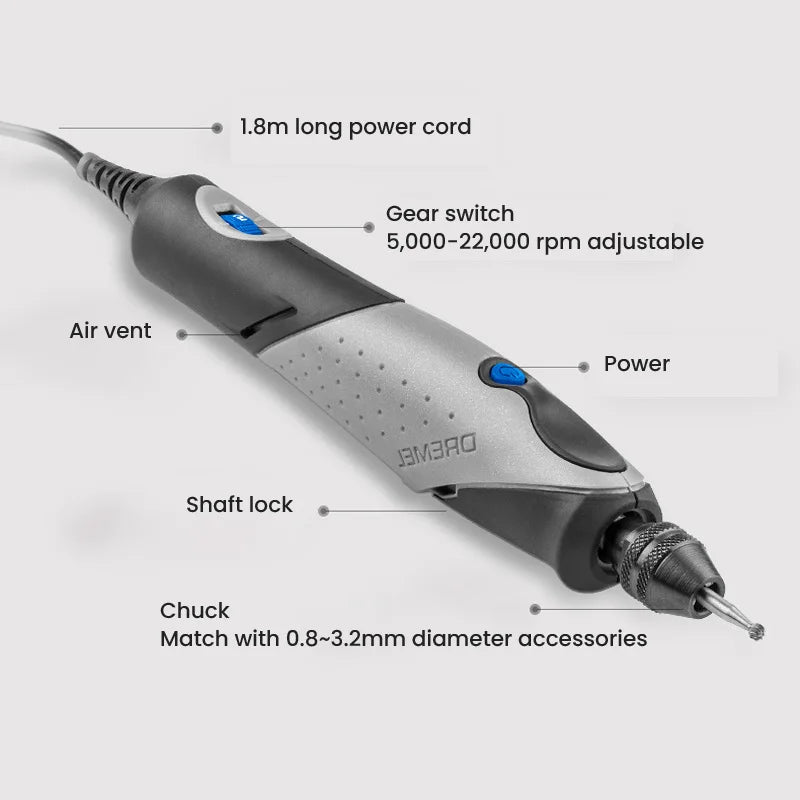 Mini amoladora eléctrica Dremel Stylo + 2050 N-15