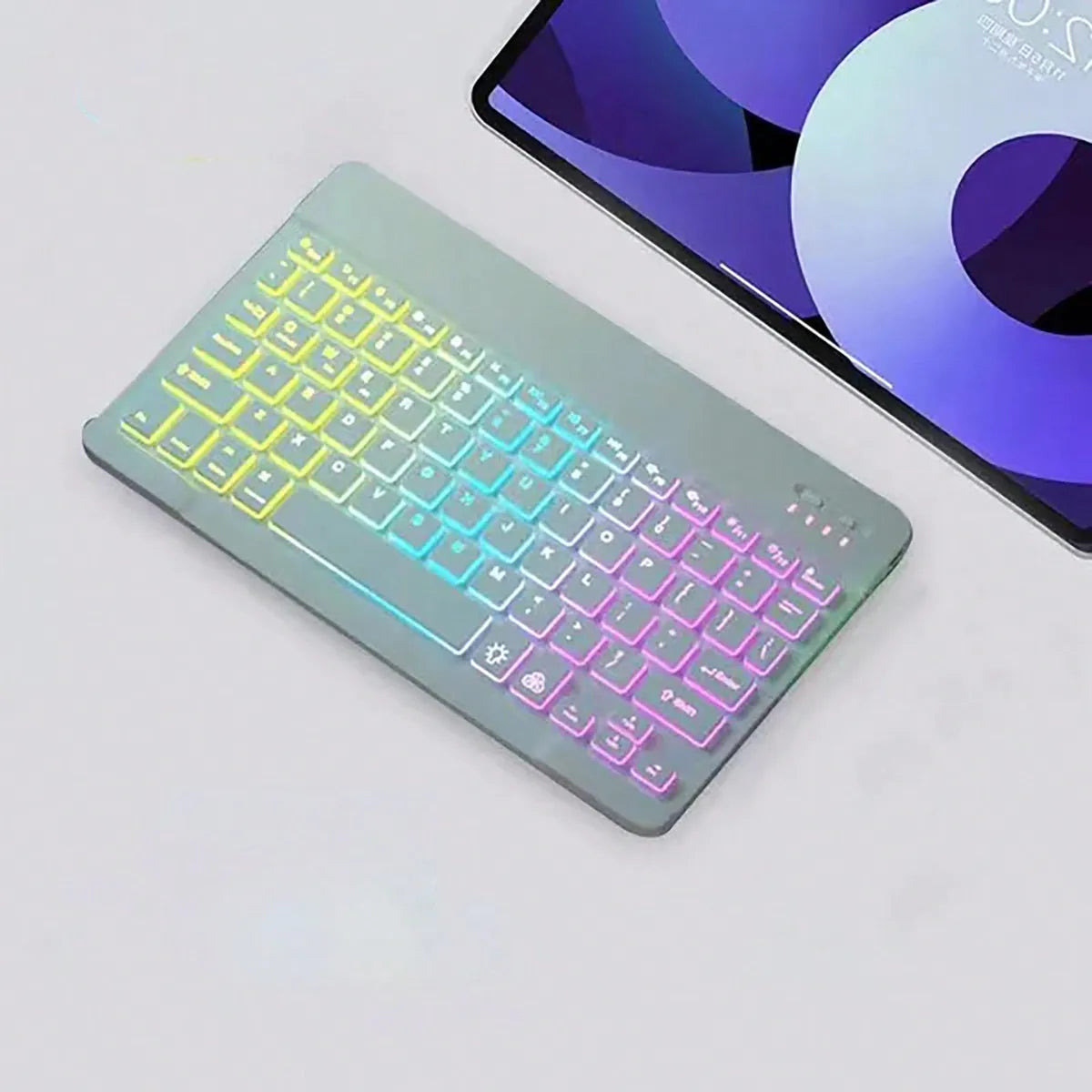 Mini teclado ultradelgado silencioso inalámbrico Bluetooth