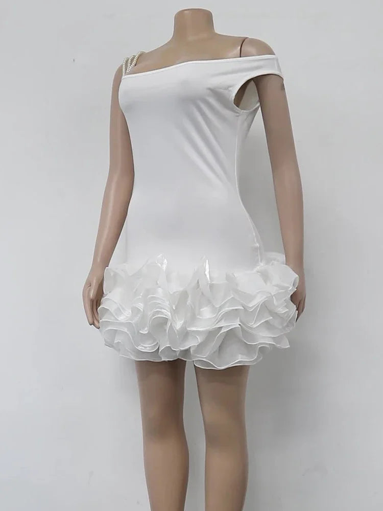 vestido de malla ajustado elástico