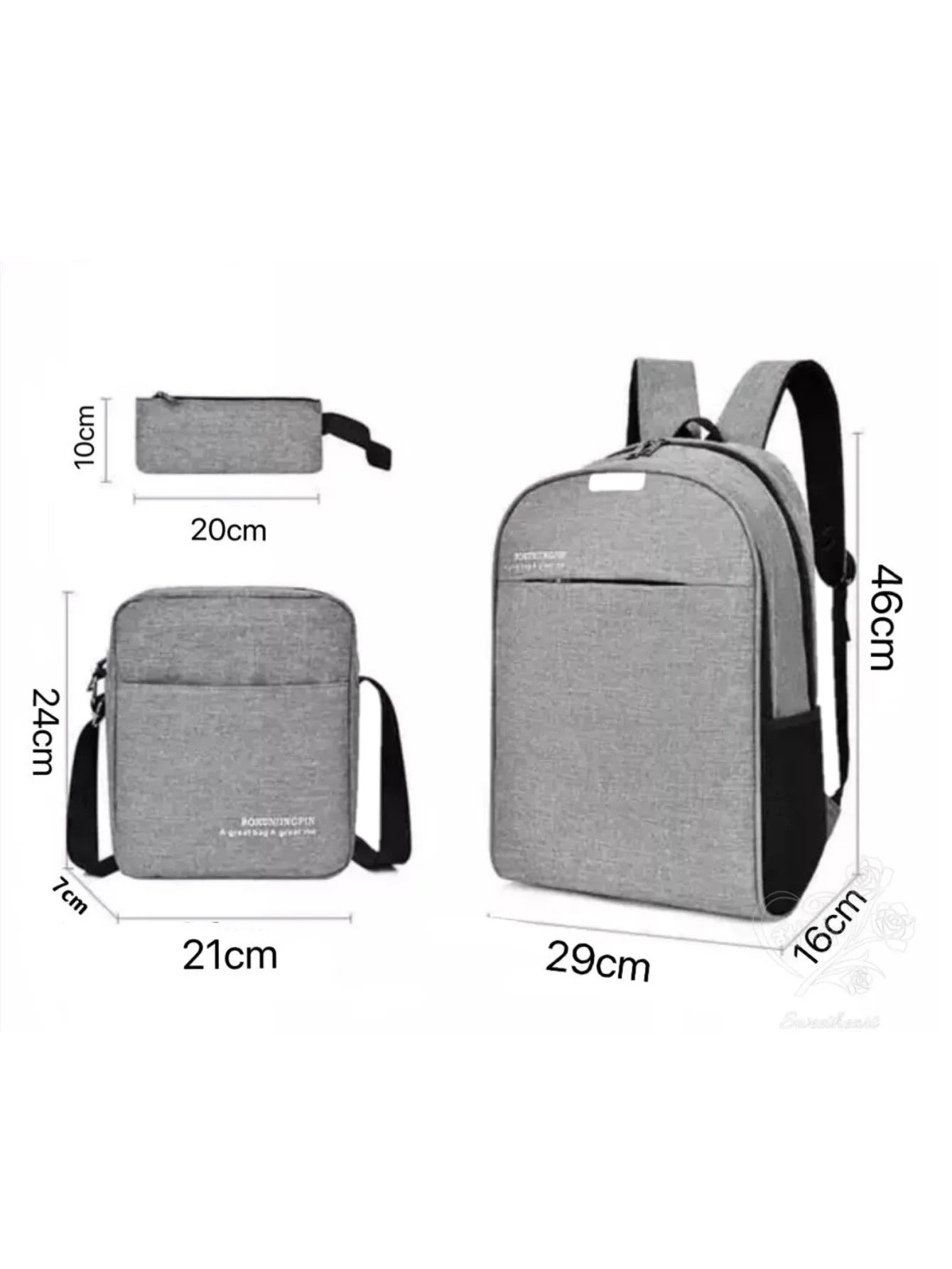 Mochila Antirrobo Casual Carga Usb Escolar Laptop 15.6 Plugadas