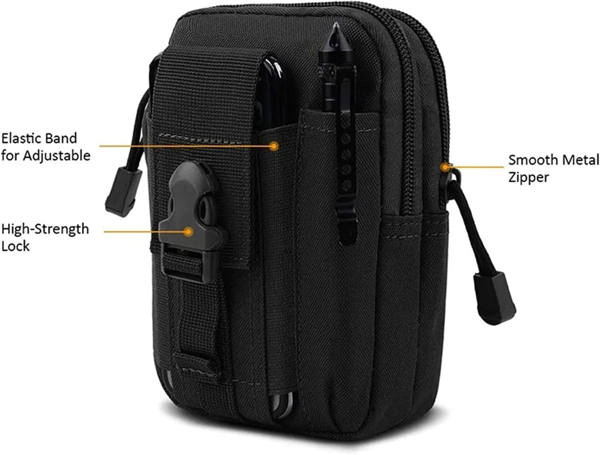 Mochila Táctica Militar Bolso De Cintura Smartphone Cartera