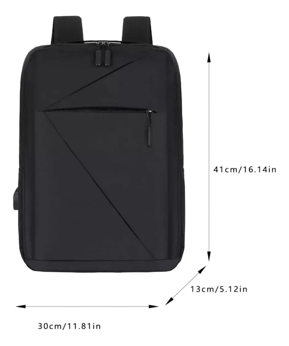 Mochila Ejecutiva Impermeable con Puerto USB - Set 3 Piezas