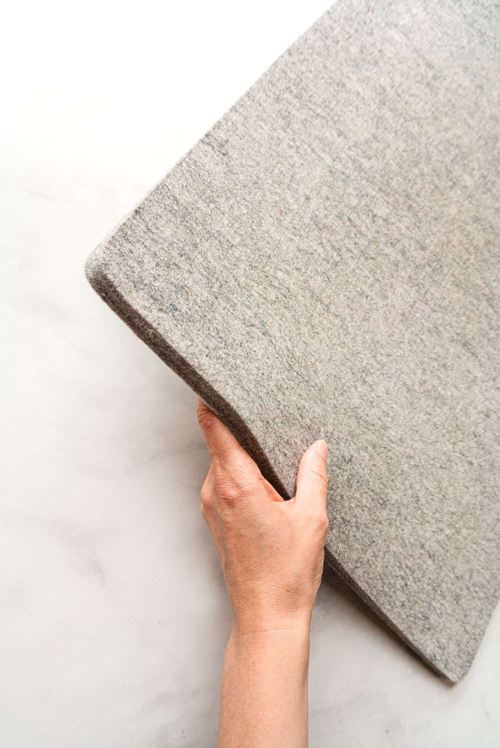 Tapete para planchar de lana de Nueva Zelanda de 20 x 20 x 1.2 cm de ancho