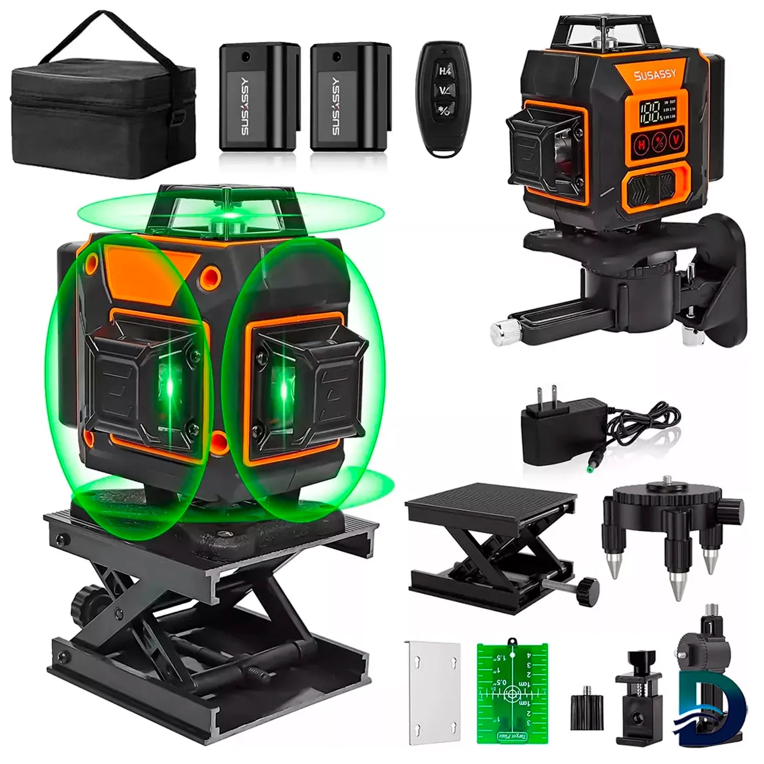 Nivel Laser 16 Líneas 4d Nivelador Láser Autonivelante