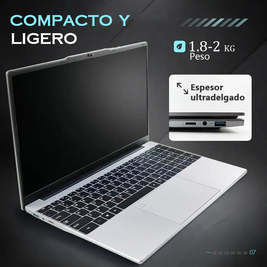 Nueva computadora portátil FUCHU de 15.6 pulgadas con Windows 11
