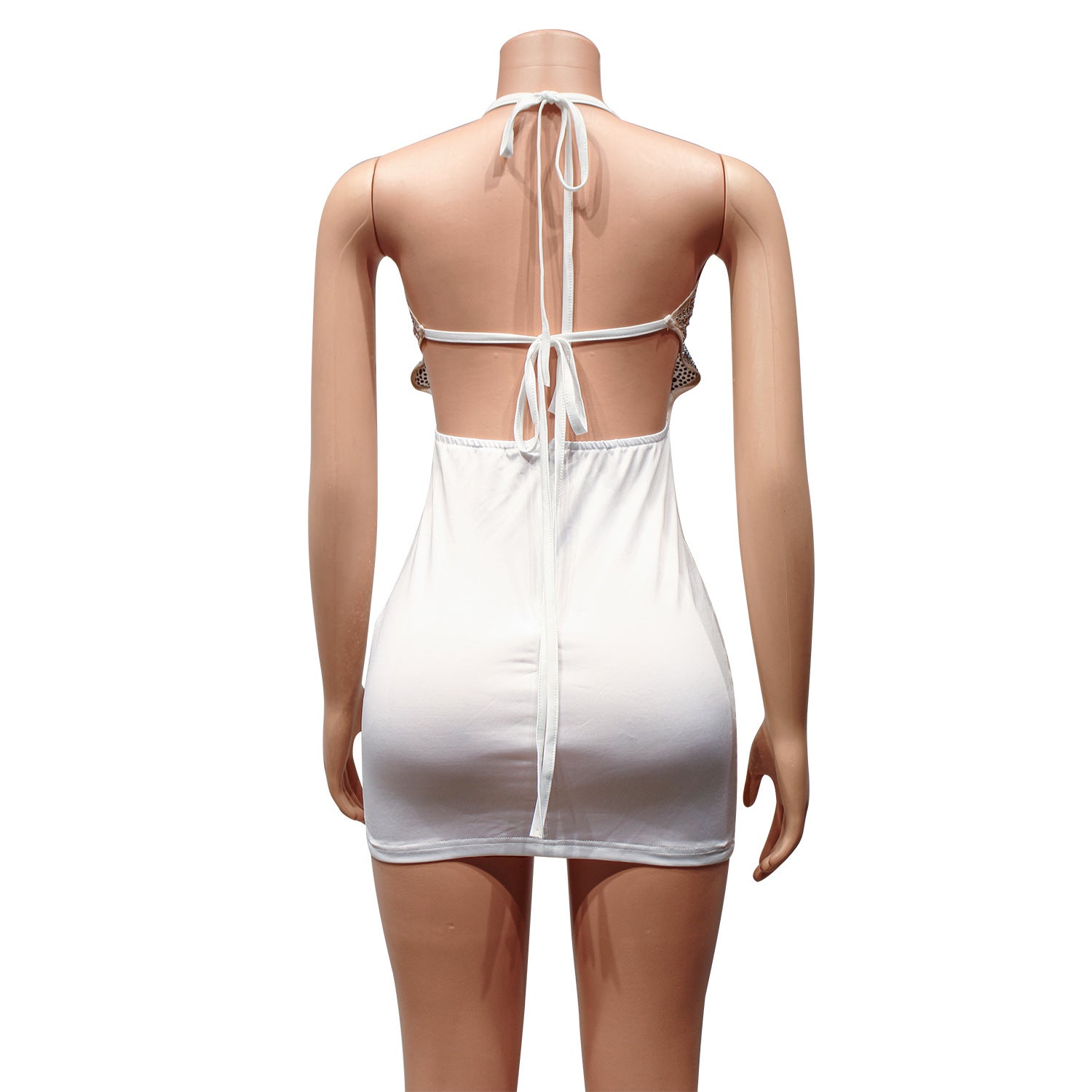 vestido Midi ajustado con espalda descubierta