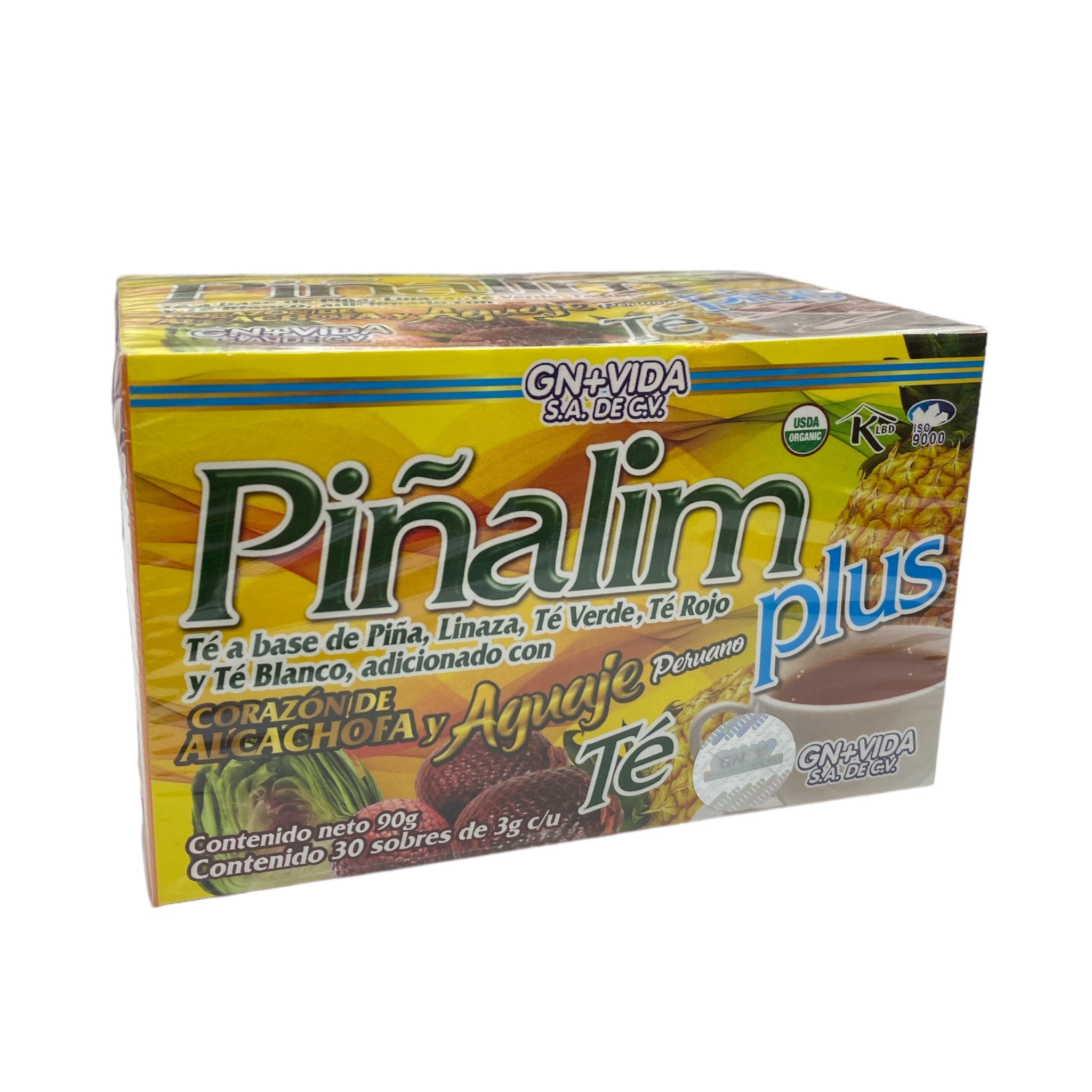 TE PIÑALIM PLUS CON AGUAJE Y ALCACHOFA C/ 30 GN+VIDA