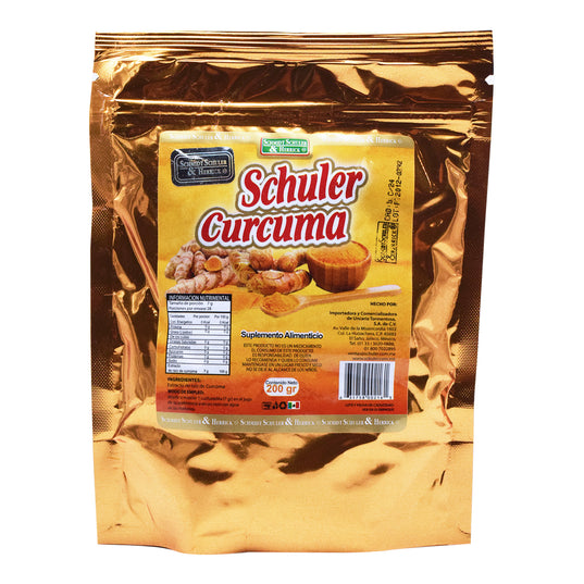 POLVO CURCUMA BOLSA DORADA C/200 GRS SCHULER