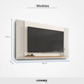 Panel para TV Cascavel Crema Loomber