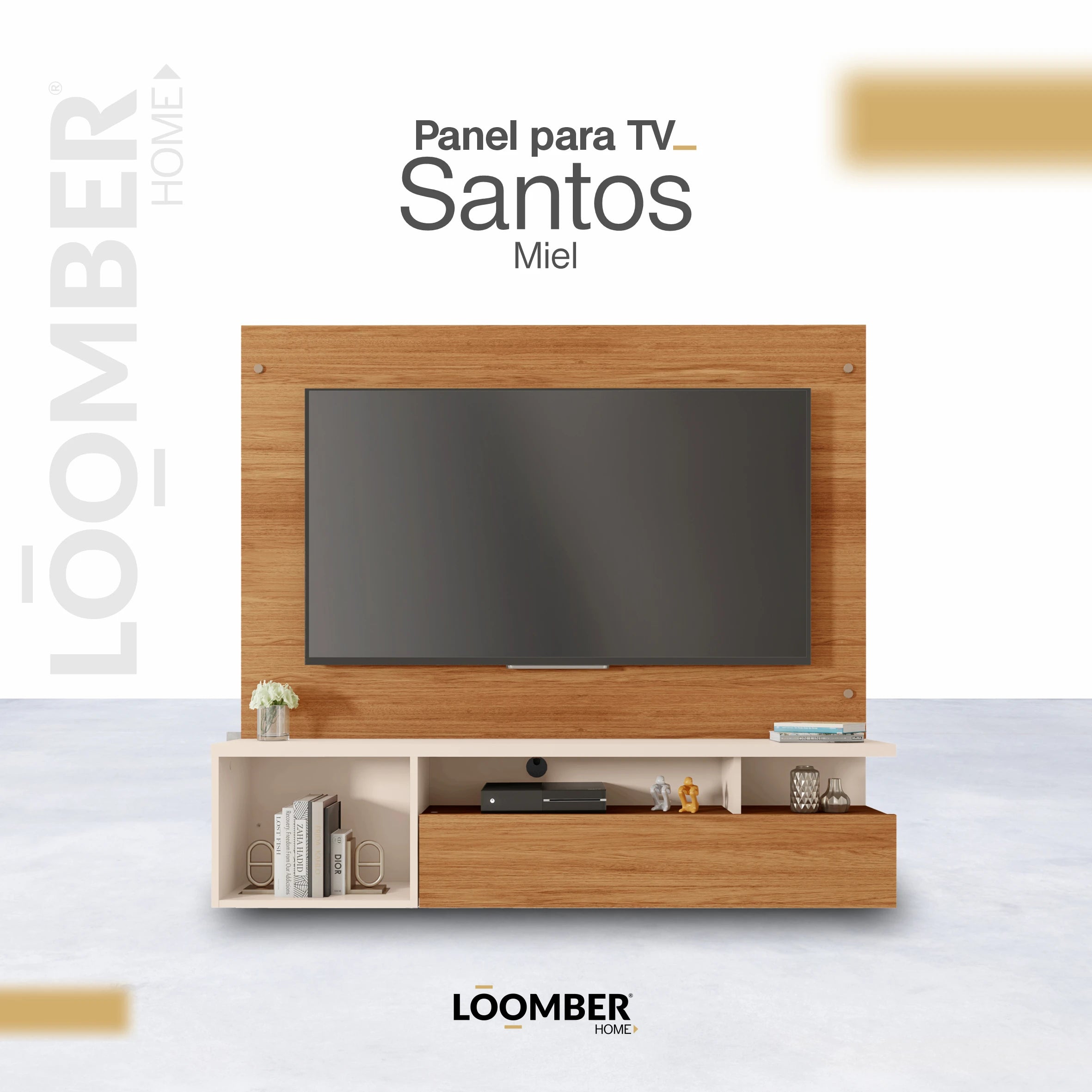 Panel para TV Santos Miel Loomber