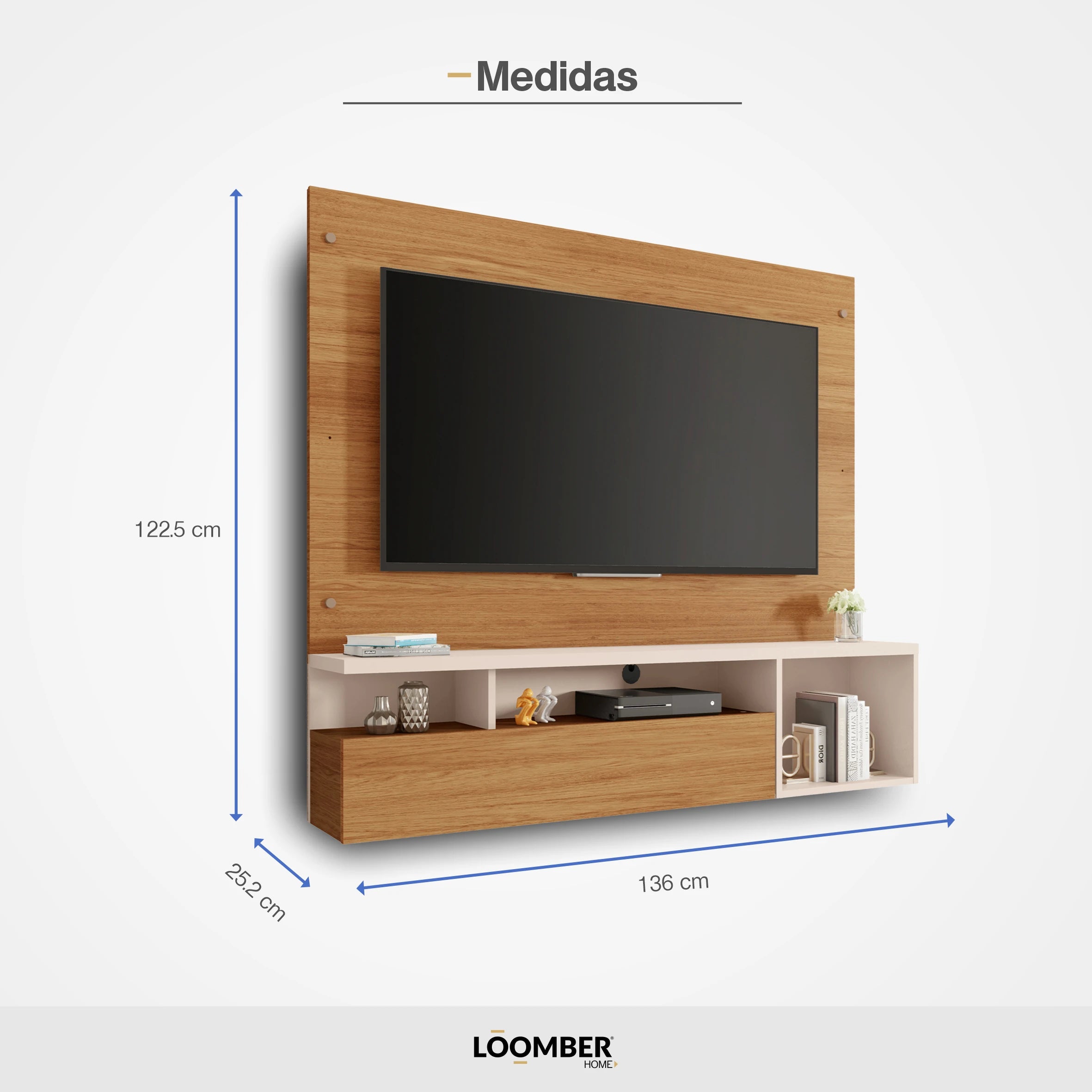 Panel para TV Santos Miel Loomber