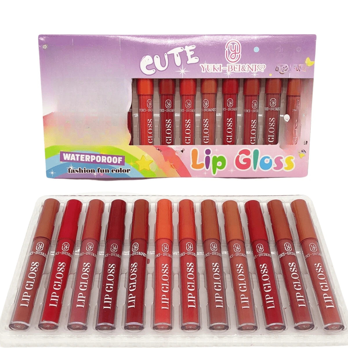 Set 12 Labiales Mate Indelebles - Larga Duración