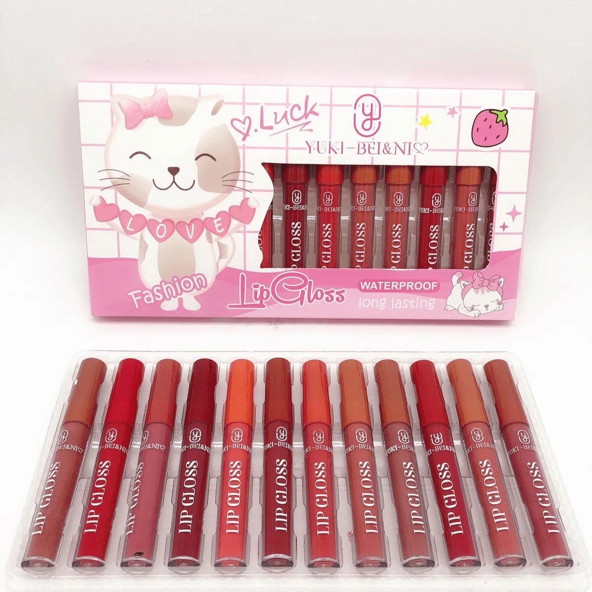 Paquete 12 Tonos Labiales Mate Indeleble     A0869