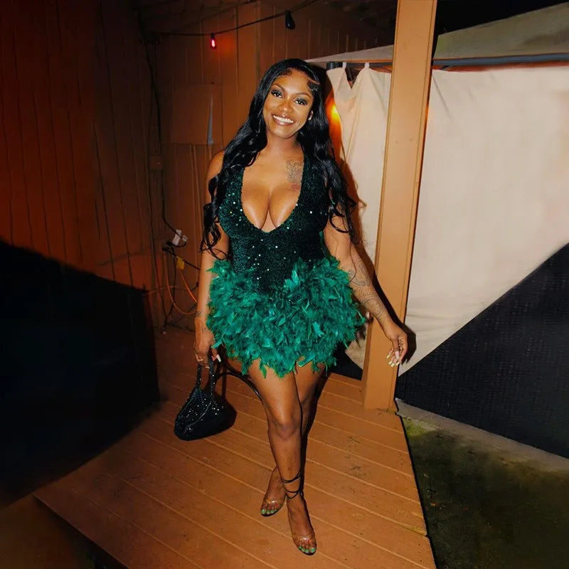 Vestido corto a la Cadera